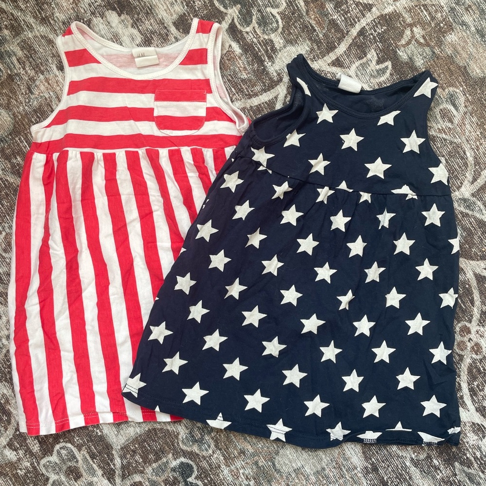 H&M Kids Dresses - Red and Blue Star Stripes
